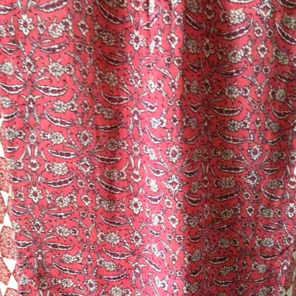 Lucky Brand V-Neck Boho Flutter Sleeve Top Sz M - Picture 4 of 10